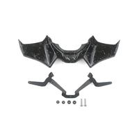 Alerón Motocicleta Accesorios para Motocicleta Delantero Desnudo Negro Aerodinámico Alerón para MT 07 2021 2022 2023(Forging Texture)