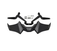 Alerón Motocicleta para MT07 para MT-07 SP para MT 07 2021-2024 Motocicleta Deporte Downforce Alerones Delanteros Desnudos Aerodinámicos Deflector(Negro)