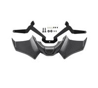 Alerón Motocicleta para MT07 para MT-07 SP para MT 07 2021-2024 Motocicleta Deporte Downforce Alerones Delanteros Desnudos Aerodinámicos Deflector(Carbon Fiber Look)