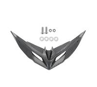 Alerón Motocicleta para Versys para 650 KLE650 LE650E 2015 2016 2017 2018 2019 2020 2021 Guardabarros De Rueda Delantera Pico Cubierta Nariz Extensión Cono(Carbon Look)