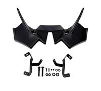 Alerón Motocicleta Winglets Carenado Aerodinámico Delantero Motocicleta Cubierta Protectora Fibra Carbono para Kawasaki para Ninja para Z650 2021-2024(Negro)