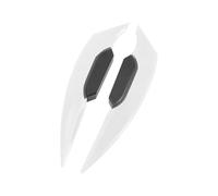 Alerón Motocicleta Winglets De Carenado Delantero para Motocicleta 1 Par De Alerones Laterales Universales Pegatina Dinámica Aerodinámico(White)