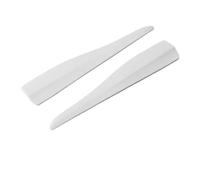 Alerón Paneles Laterales Protector Esquina Parachoques Delantero Trasero Universal Protección Anticolisión Tira Decorativa Accesorios(White 35x6.5cm)