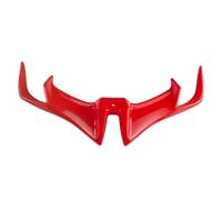 Alerón para Motocicleta para La Mayoría De Las Motocicletas ABS Carenado Delantero De Motocicleta Winglets Cubierta De ala Moldura 1 Pieza Alerones Motocicleta(Red)