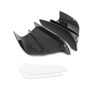 Alerón para YZF para R1 para R1M para R7 para R6 para R3 para FZ6R para TZR50 para Fazer 8 Alerón Deflector ala Lateral Aerodinámico Carenado Motocicleta Spoiler(Carbon Fiber Texture)