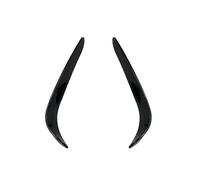 Alerón Parachoques Delantero Cubierta Faros Antiniebla Divisor Aire para Mercedes para Benz Clase C W205 C180 C200 C260 C43 AMG 2015 2016 2017 2018(Glossy Black 3)