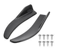 Alerón Parachoques Delantero para Benz Faldón Lateral Coche Alerón Parachoques Labio Delantero/Trasero Anticolisión 1 Par Universal(Negro)