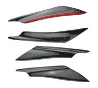 Alerón Parachoques Delantero para Subaru para WRX para STI 2000-2022 Universal Parachoques Delantero Divisor Aleta Canard Difusor Alerón ala 4 Uds(Carbon Fiber Look)