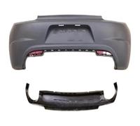 Alerón Parachoques Delantero para VW para S&CIROCCO Modificado para & para R 2009-2020 Conjunto Parachoques Delantero Trasero Falda Lateral Rodeada Parrilla Alerones Coche(E)