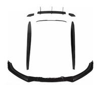 Alerón Parachoques Delantero para VW para S&CIROCCO Modificado para & para R 2009-2020 Conjunto Parachoques Delantero Trasero Falda Lateral Rodeada Parrilla Alerones Coche(F)