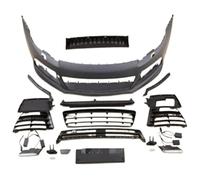 Alerón Parachoques Delantero para VW para S&CIROCCO Modificado para & para R 2009-2020 Conjunto Parachoques Delantero Trasero Falda Lateral Rodeada Parrilla Alerones Coche(B)