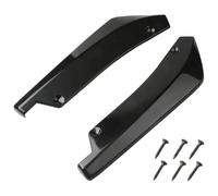 Alerón Parachoques Delantero Tira Parachoques Delantero Y Trasero Universal para Coche Difusor Alerón Divisor Protector Arañazos Winglets Extensión Falda Lateral(Negro)