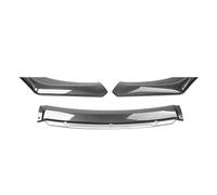 Alerón Parachoques Delantero Universal Para Benz/Fibra De Carbono ABS Kit De Alerón Para Parachoques Delantero De Coche(Carbon and White)