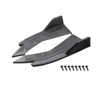 Alerón Parachoques Trasero Universal Coche Protección Embellecedora Ala Fibra Carbono Difusor Antichoque Falda Lateral Divisor Ángulo 2 Uds Parachoques Faldón trasero Difusor(2pcs Carbon Fiber)