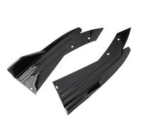 Alerón Parachoques Trasero Universal para Coche Protección contra Colisiones Difusor Faldón Lateral Envoltura Divisor En Ángulo HETEVSCCK(Black)