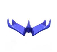 Alerón Spoiler para YZF-R3 para R25 Motocicleta Aerodinámica ABS Plástico Winglet Delantero ABS Plástico Carenado Aletas Carrera Parabrisas(Azul)