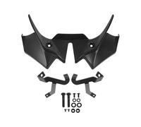 Alerón Spoiler para Z650 para Z 650 2020-2022 2023 2024 Alerón Delantero Motocicleta Winglet Kit Deflector ala Aerodinámico Spoilers Naked Downforce(Negro)