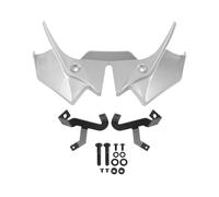 Alerón Spoiler para Z650 para Z 650 2020-2022 2023 2024 Alerón Delantero Motocicleta Winglet Kit Deflector ala Aerodinámico Spoilers Naked Downforce(Blanco)