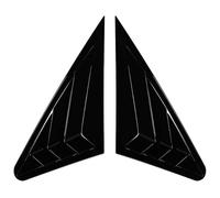 Alerón Tapa Maletero para A3 S3 8V Sedan 2014-2020 Rejilla Triangular Tiburón En Forma Branquias Ventana Trasera Ventana Decorativa Ventilación Coche Alerones Traseros(Negro)