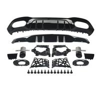 Alerón Techo Trasero Difusor Trasero Y Tubo Escape Negro para Mercedes Clase A W177 para AMG A35 Look 2018 Spoiler Alerón Trasero