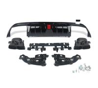 Alerón Techo Trasero Labio Difusor Trasero con Puntas Escape para Mercedes para Benz W205 C300 C63 C43 para AMG 2015-2018 Spoiler Alerón Trasero
