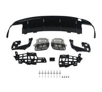 Alerón Techo Trasero para Mercedes para Benz para AMG W117 C117 X117 CLA260 CLA45 2012-2018 Difusor Trasero con Tubos Escape Borde Parachoques Spoiler Alerón Trasero