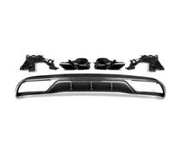 Alerón Techo Trasero para Mercedes para Benz W205 C200 C300 Sedan 2015-2018 Difusor Parachoques Trasero con Terminales Escape Spoiler Alerón Trasero