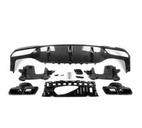 Alerón Techo Trasero para Mercedes para Benz W213 para AMG E63 Estilo 2016-2020 Difusor Parachoques Trasero con Terminales Escape Spoiler Alerón Trasero(Aspecto de Carbono)