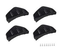 Alerón Trasero 4 Unids/Set Universal Modificado Parachoques Trasero Difusor Labio Alerón Protector Arañazos ala Chasis Aletas Tiburón Divisor Moldura Spoiler Alerón Coche Trasero(4pcs-Carbon)