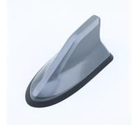 Alerón Trasero Antena Universal Impermeable con Forma Aleta Tiburón Antenas Radio Coche Antena Automática Señal Más Fuerte Pintura Piano Adecuada Spoiler Wing(Grey)