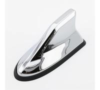 Alerón Trasero Antena Universal Impermeable con Forma Aleta Tiburón Antenas Radio Coche Antena Automática Señal Más Fuerte Pintura Piano Adecuada Spoiler Wing(Chrome)