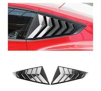 Alerón Trasero Cubierta Persiana Lateral para Ventana Trasera Coche para Ford para Mustang GT S650 2024-2025, ABS, Fibra Carbono, Color Negro Brillante, Accesorios Difusor Labios(Carbon Pattern)