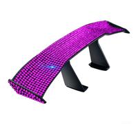 Alerón trasero de aleta trasera de coche hecho de material ABS con instalación sin taladro, adecuado para una amplia compatibilidad con vehículos (diamante morado)