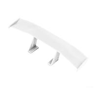 Alerón trasero de coche para decoración de automóvil estilo mini ala compatible con la mayoría de los modelos de vehículos, material ABS (blanco)