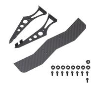 Alerón trasero de coche RC de fibra de carbono, repuesto Universal, alerón trasero de coche RC para coches TT02 XV01 PTG2 1/10 RC