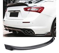 Alerón Trasero de Fibra de Carbono Real para Maletero de Coche para Maserati Ghibli 2015-2020, Labio de ala de Rendimiento de alerón Trasero de automóviles, Adhesivo 3M, sin Perforaciones