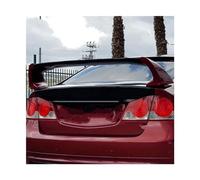 Alerón Trasero De Plástico ABS Sin Pintar Con Imprimación De Color Negro Y Blanco Para Civic FD2 2006 2007 2008 2009 2010 2011(Black red)