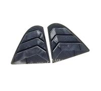 Alerón trasero del coche Embellecedor de cubierta rejilla ventilación para ventana trasera lateral para Mitsubishi para Lancer EX X para EVO 2008-2018(Negro)