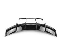 Alerón Trasero del Coche para Tesla para Model 3 2017-2023 Difusor Trasero De Coche Negro Brillante Parachoques Alerón De Escape Cubierta Divisoria De Placa Inferior