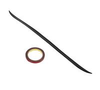 Alerón Trasero del Maletero del Coche,Fydun 120x4 Cm / 47,2x1 Maletero Alerón del Maletero Universal Negro Brillante Caucho Tira de Protección del Maletero,Pulgadas con Adhesivo de Doble Cara