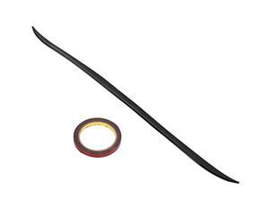 Alerón Trasero del Maletero del Coche,Fydun 120x4 Cm / 47,2x1 Maletero Alerón del Maletero Universal Negro Brillante Caucho Tira de Protección del Maletero,Pulgadas con Adhesivo de Doble Cara