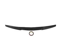 Alerón trasero del maletero, estilo de fibra de carbono, alerón trasero de goma, alerón labial, modificación universal del coche, 118,5 cm x 7,5 cm