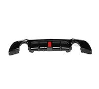 Alerón Trasero, E92 E93, Difusor De Parachoques Trasero, Kit De Carrocería De Alerón para BMW E92 E93 325I M Sport 2007-2013, Cubierta Protectora De Parachoques Trasero Embellecedora,Glossy Black led