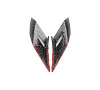 Alerón Trasero Motocicleta para CFMOTO 450SR CF450SR 2022-2023 Alerones Delanteros Laterales con Carga Aerodinámica, De Carenado Fijos(Forge Pattern Red)
