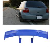 Alerón trasero para auto con forma de ala, para la parte trasera del vehículo para la mayoría de construcciones de coche, incluye montaje para estabilidad (azul)