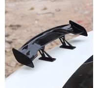 Alerón trasero para mini alas ABS para coches pequeños, accesorio de decoración exterior elegante con ajuste ancho (negro)