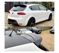 Alerón Trasero para Seat Leon MK2 2009-2012 Alerón Trasero para Maletero con Patrón Fibra Carbono Negra Spoiler De Techo(Bright Black)