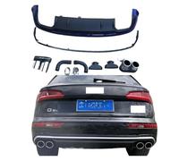 Alerón Trasero y Escape Compatible con Audi Q5L 2018-2022, modificación SQ5, difusor Trasero con Labio Trasero y Tubo de Escape de Garganta Trasera.(Blue and Black)