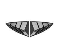 Alerón Ventana Lateral Trasera Para Tesla Para Model 3 2017-2023 Para Highland 2024 2025 2026 Pegatina Rejilla Triangular Trasera Divisor Alerón Lateral(Gloss Carbon)