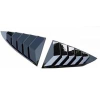 Alerón Ventana Trasera Para Tesla Para Modelo 3 Rejilla Ventana Lateral Trasera Embellecedor Cuarto Triangular Decoración Estilo Deportivo(Glossy Black)